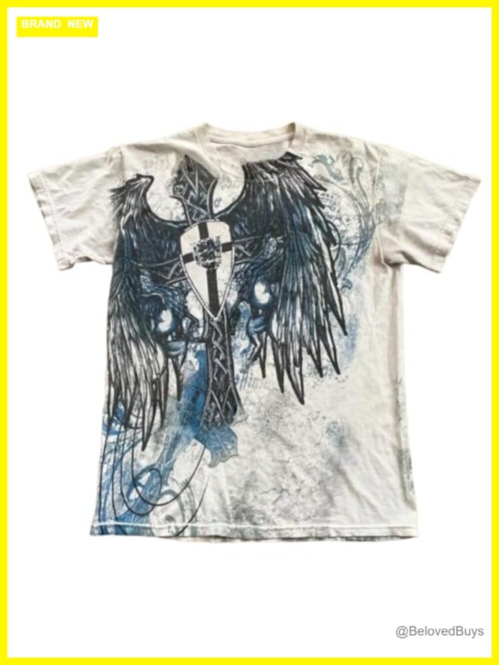 Grunge Short Sleeve T-Shirt Goth Emo Y2K Streetwear Tee Polyester